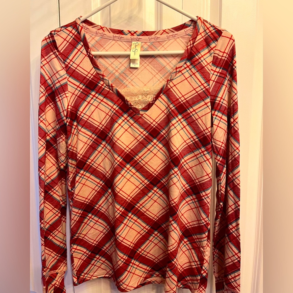 Red and green plaid Jessica Simpson pajama set sized small